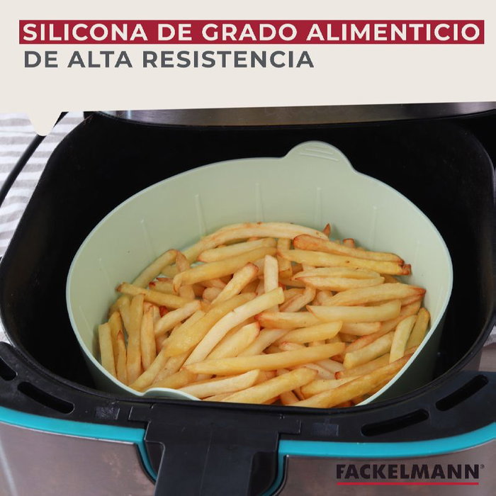FACKELMANN Molde de Silicona Redondo para Airfryer