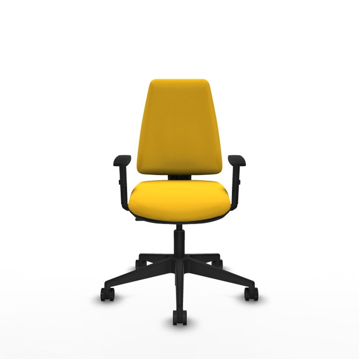 PIQUERAS Y CRESPO Silla de oficina Elche en Similpiel Amarillo