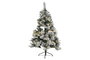 DKD Home Decor Árbol de Navidad LED Nevado 150 cm