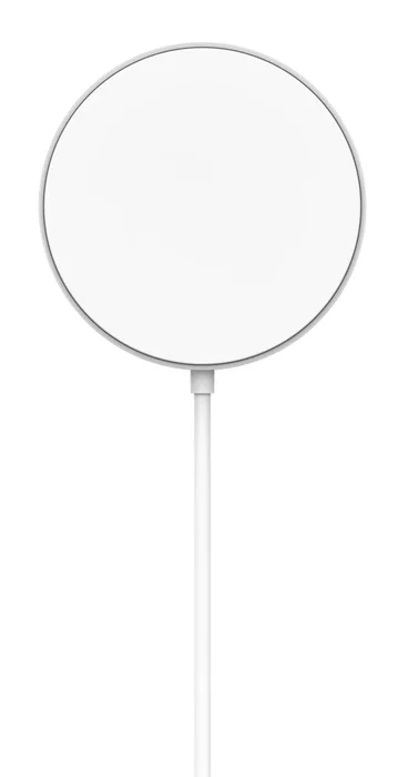 Belkin WIA011kqWH Base de Carga Rápida Inalámbrica Qi2 y MagSafe de 15W, Compatible con iPhone, Cargador Interno con Cable USB-C 2 m, Color Blanco