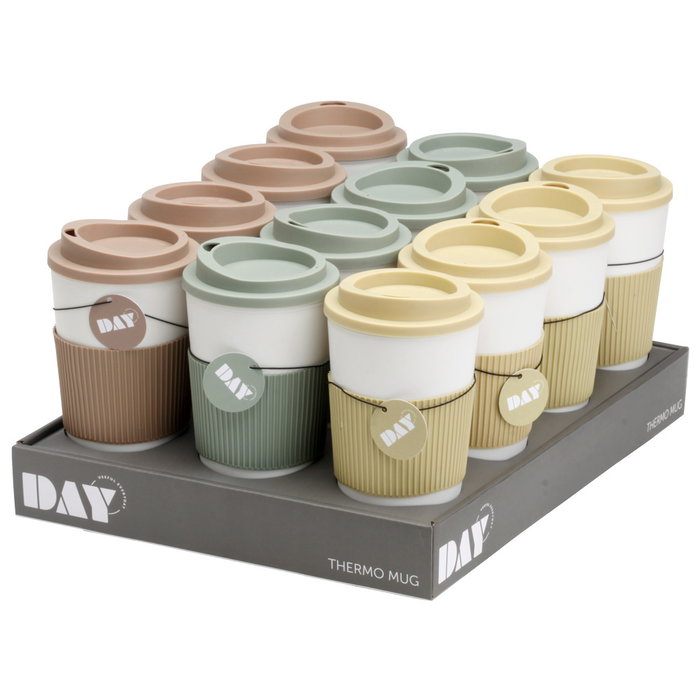 Day Mug Térmico 500 Ml Amarillo Arena, Verde Musgo, Arena Natural Day Mug Térmico 500 Ml Amarillo Arena, Verde Musgo, Arena Natural
