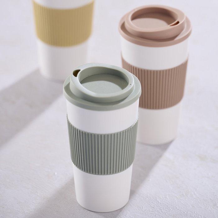 Day Mug Térmico 500 Ml Amarillo Arena, Verde Musgo, Arena Natural Day Mug Térmico 500 Ml Amarillo Arena, Verde Musgo, Arena Natural