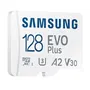 Samsung Tarjeta de Memoria EVO Plus 2023 128GB microSDXC Clase 10 A2 V30 con Adaptador 160MB/s MB-MC128SA/EU