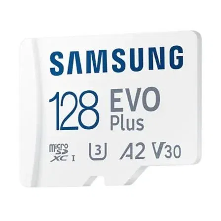 Samsung Tarjeta de Memoria EVO Plus 2023 128GB microSDXC Clase 10 A2 V30 con Adaptador 160MB/s MB-MC128SA/EU Samsung Tarjeta de Memoria EVO Plus 2023 128GB microSDXC Clase 10 A2 V30 con Adaptador 160MB/s MB-MC128SA/EU