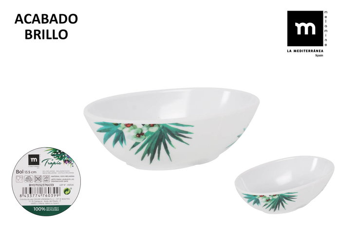 La Mediterranea Bol Melamina Tropic 13.5 cm Brillo Md (24 Unidades) La Mediterranea Bol Melamina Tropic 13.5 cm Brillo Md (24 Unidades)