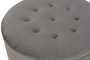 DKD Home Decor Puf Descalzadora con Tapa Gris y Plateado