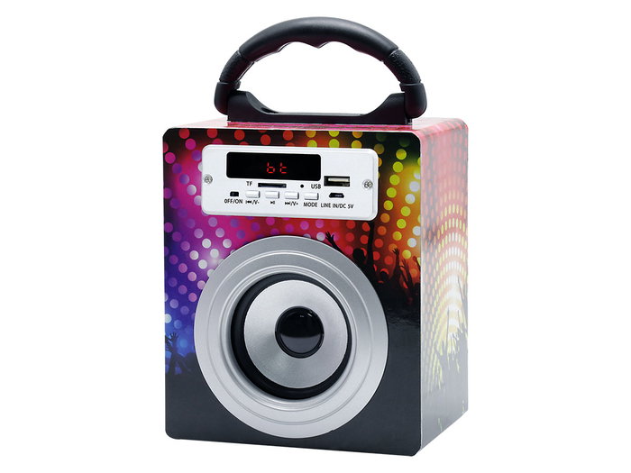 Altavoz Bluetooth Arte Regal Negro 13.5 x 21.5 x 9.7 cm con Bluetooth 5.0 y Batería Incluida (Set de 6) Altavoz Bluetooth Arte Regal Negro 13.5 x 21.5 x 9.7 cm con Bluetooth 5.0 y Batería Incluida (Set de 6)