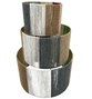 DKD Home Decor Set de 3 Lámparas de Fibra Multicolor