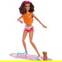 Mattel Muñeca Barbie The Movie Surf HPL69 con Tabla de Surf y Accesorios para Niños y Niñas +3 Años