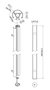 Vogel's PUC 2422B Tubo Connect-it 220cm Negro