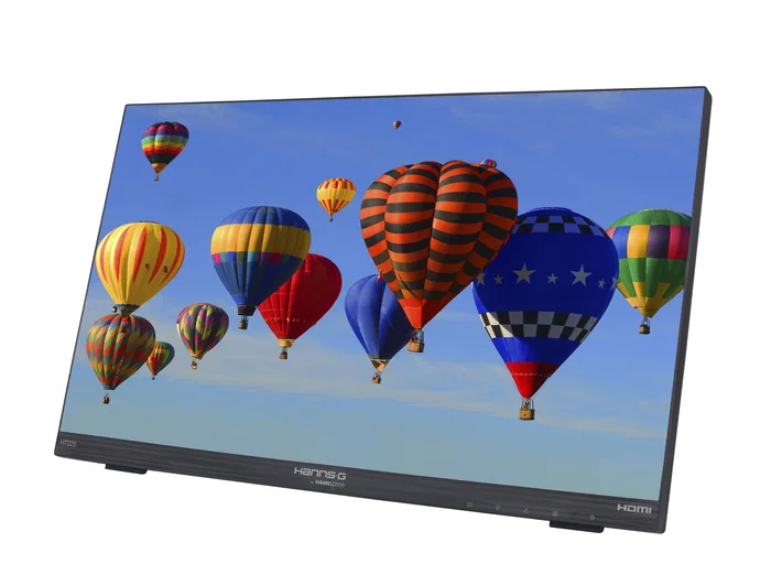 Hannspree Monitor HT225HPB - Pantalla Táctil 21.5" (54.6 cm) Full HD IPS 1920x1080, LED, 7ms, HDMI, DisplayPort, VGA, Multimedia, Negro