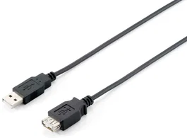 Equip Cable de Extensión/Alargador USB 2.0 Tipo A Macho a Hembra, Doble Blindaje, Transferencia hasta 480 Mbps