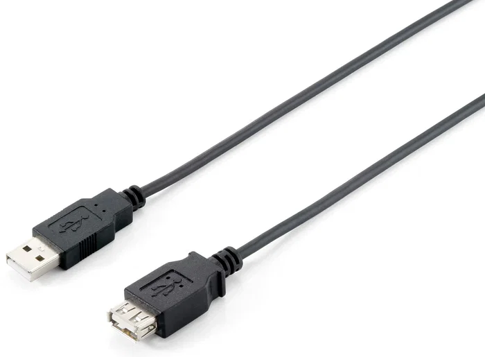 Equip Cable de Extensión/Alargador USB 2.0 Tipo A Macho a Hembra, Doble Blindaje, Transferencia hasta 480 Mbps