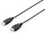 Equip Cable de Extensión/Alargador USB 2.0 Tipo A Macho a Hembra, Doble Blindaje, Transferencia hasta 480 Mbps