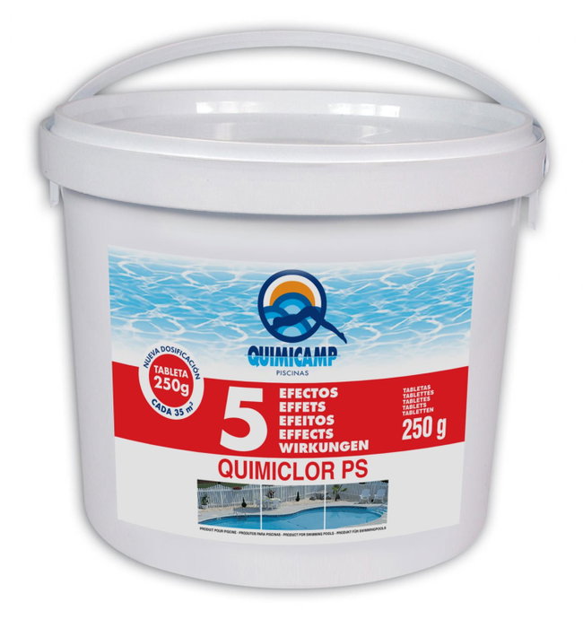 QUIMICAMP Quimiclor 5 Acciones Cloro 5 kg QUIMICAMP Quimiclor 5 Acciones Cloro 5 kg