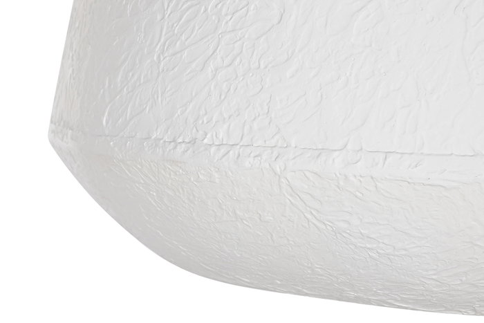 DKD Home Decor Lámpara de Techo de Hierro Patinado Blanco y Dorado