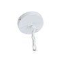 DKD Home Decor Lámpara de Techo de Hierro Patinado Blanco y Dorado