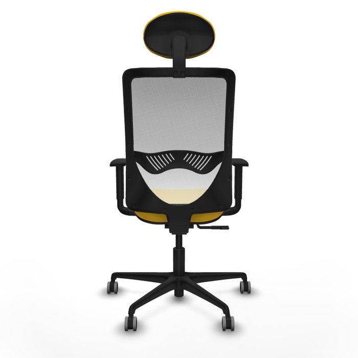 PIQUERAS Y CRESPO Silla de oficina Zulema con mecanismo Sincro, Amarillo y Blanco PIQUERAS Y CRESPO Silla de oficina Zulema con mecanismo Sincro, Amarillo y Blanco