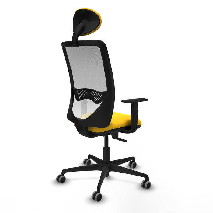 PIQUERAS Y CRESPO Silla de oficina Zulema con mecanismo Sincro, Amarillo y Blanco PIQUERAS Y CRESPO Silla de oficina Zulema con mecanismo Sincro, Amarillo y Blanco