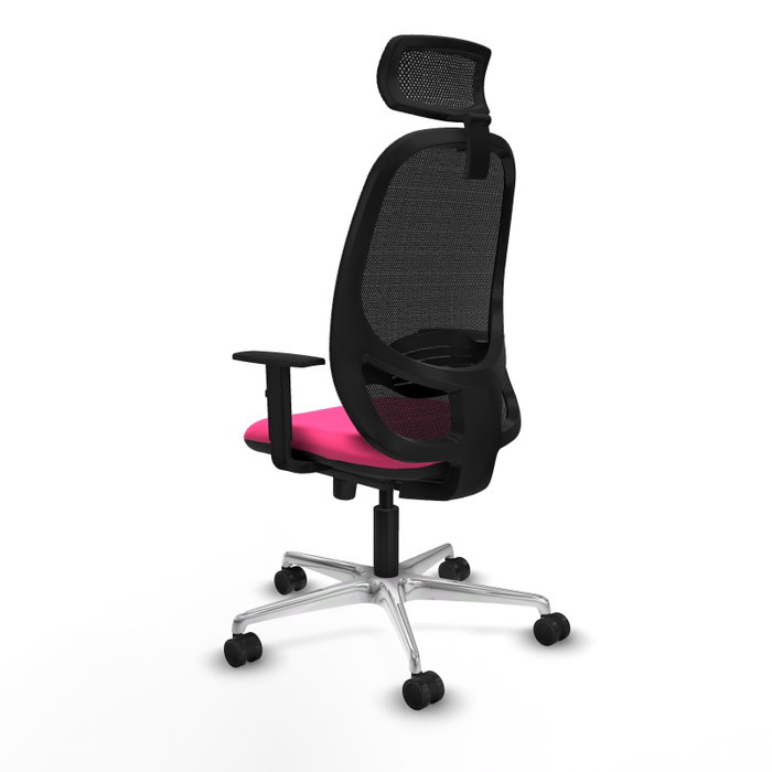 PIQUERAS Y CRESPO Silla de oficina Cilanco con mecanismo Sincro, Rosa y Negro PIQUERAS Y CRESPO Silla de oficina Cilanco con mecanismo Sincro, Rosa y Negro