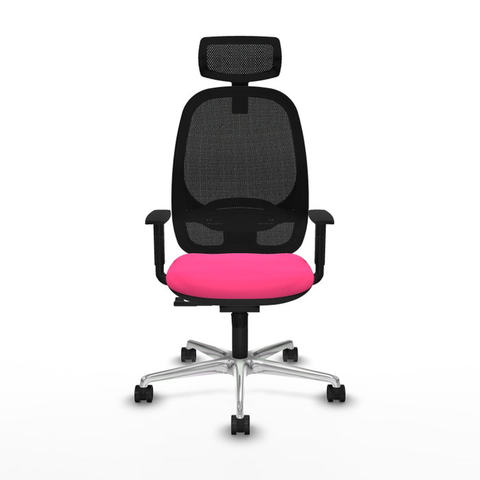 PIQUERAS Y CRESPO Silla de oficina Cilanco con mecanismo Sincro, Rosa y Negro PIQUERAS Y CRESPO Silla de oficina Cilanco con mecanismo Sincro, Rosa y Negro
