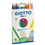 Giotto C.12 Lápices Mega Colores Surtidos