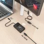 Aisens Docking USB-C a HDMI Inalámbrico y Alámbrico ASWL-H2KDC30M05-BK Negro