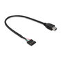 DeLOCK Cable USB 2.0 Mini-USB B a USB 2.0 hembra 30 cm Negro 83170