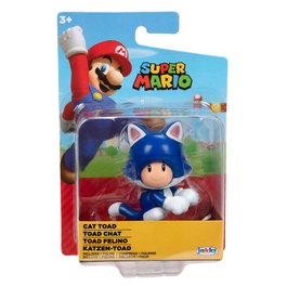 JAKKS PACIFIC Figura Toad Felino Super Mario Nintendo 6,5cm