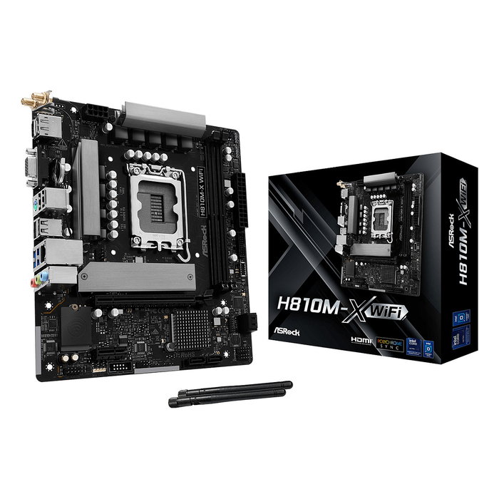 ASRock H810M-X WiFi DDR5 micro ATX ASRock H810M-X WiFi DDR5 micro ATX
