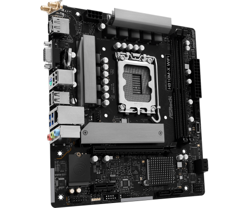 ASRock H810M-X WiFi Micro ATX LGA 1851 DDR5 ASRock H810M-X WiFi Micro ATX LGA 1851 DDR5