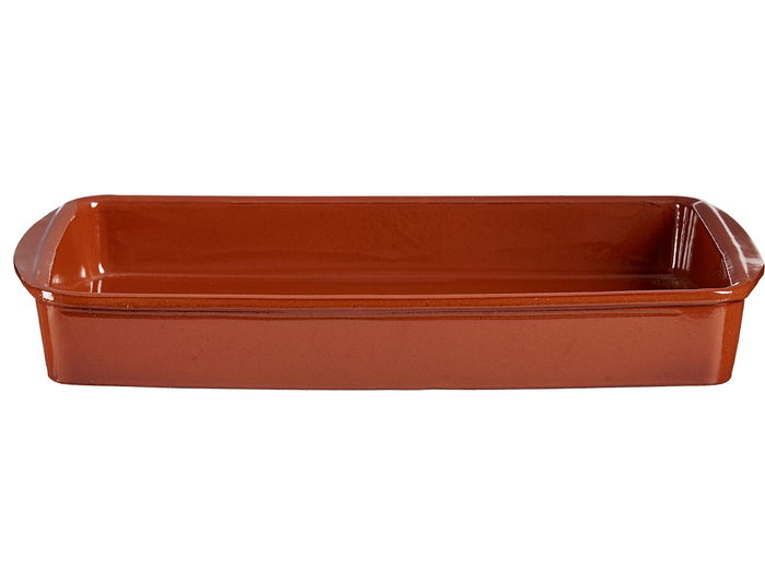 La Dehesa Fuente Rectangular 38x26 cm Barro Refractario Color Miel (Set de 4)