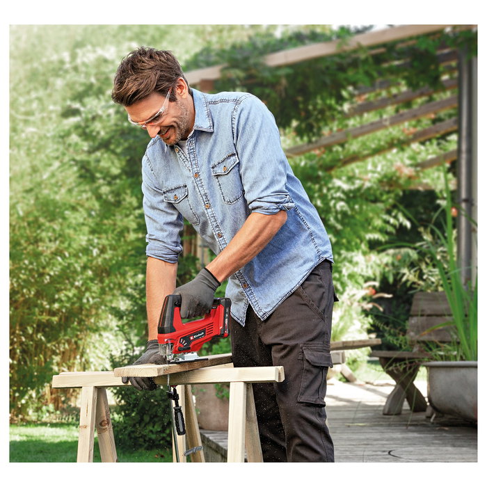 Einhell Sierra de Calar TC-JS 18 Li Solo (Sin Batería) para Madera, Plástico y Acero