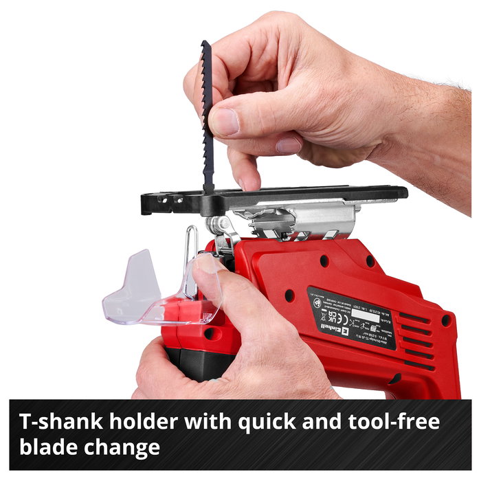 Einhell Sierra de Calar TC-JS 18 Li Solo (Sin Batería) para Madera, Plástico y Acero