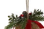 DKD Home Decor Bola Decoración Navidad Alpina Natural 8 x 12.5 x 16 cm (12 Unidades)