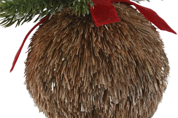 DKD Home Decor Bola Decoración Navidad Alpina Natural 8 x 12.5 x 16 cm (12 Unidades) DKD Home Decor Bola Decoración Navidad Alpina Natural 8 x 12.5 x 16 cm (12 Unidades)