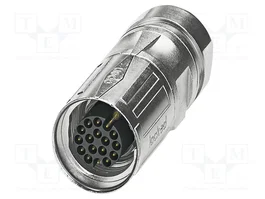 PHOENIX CONTACT Conector M17 ST de 8 pines, 48V, 8A, blindaje, recto