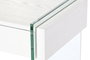 DKD Home Decor Consola Moderna de 2 Cajones, Blanco y Transparente