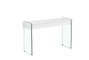DKD Home Decor Consola Moderna de 2 Cajones, Blanco y Transparente