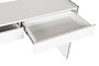 DKD Home Decor Consola Moderna de 2 Cajones, Blanco y Transparente