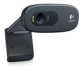 Logitech C270 Webcam HD 720p con Micrófono Integrado, 3 MP y Tecnología RightLight - Videollamadas Widescreen