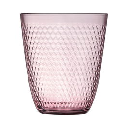 Caja 6 Vasos Altos Vidrio Pampille Rosa Arcoroc 31 cL