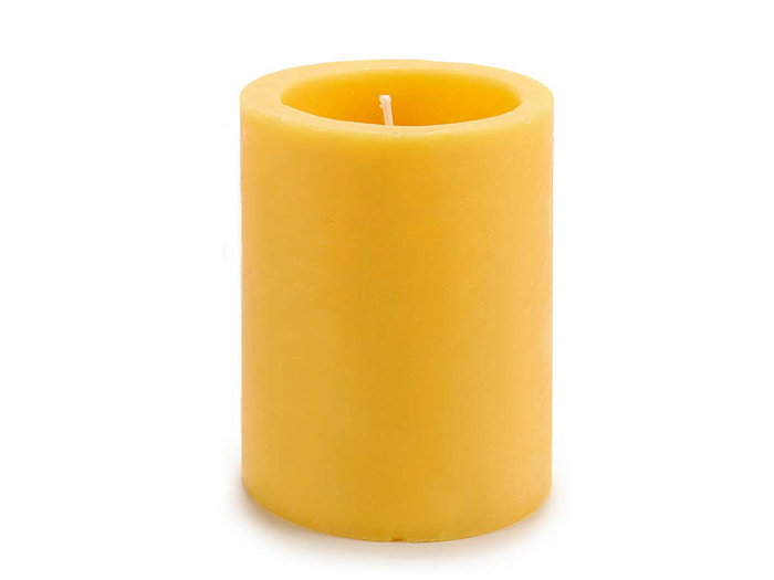 Ibergarden Vela Taco Citronela 7x9x7 cm Amarillo Cera (Set de 24)