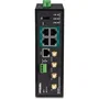 TRENDNET Router Industrial TI-WP100 AC1200 Dual Band (2.4 GHz/5 GHz) Gigabit Ethernet con 4 Puertos PoE+, Negro