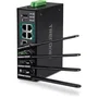 TRENDNET Router Industrial TI-WP100 AC1200 Dual Band (2.4 GHz/5 GHz) Gigabit Ethernet con 4 Puertos PoE+, Negro