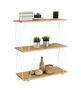 Inde Estanteria 3 Niveles Metal-Madera White 60x30x71.2 cm (2 Unidades)