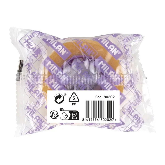 Milán Cinta adhesiva amarillo transparente brillante 19 mm x 33 m