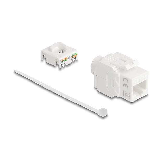 DeLOCK 90722 Módulo Keystone RJ45 para LSA Cat.6A UTP 180° sin herramientas