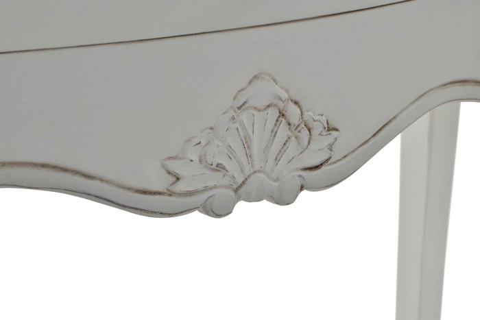 DKD Home Decor Consola de Madera Versalles3 con 3 Cajones Blanco