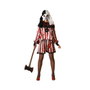 Disfraz Payasa Roja con Camiseta y Pantalón para Mujer Adulto Halloween XS-S